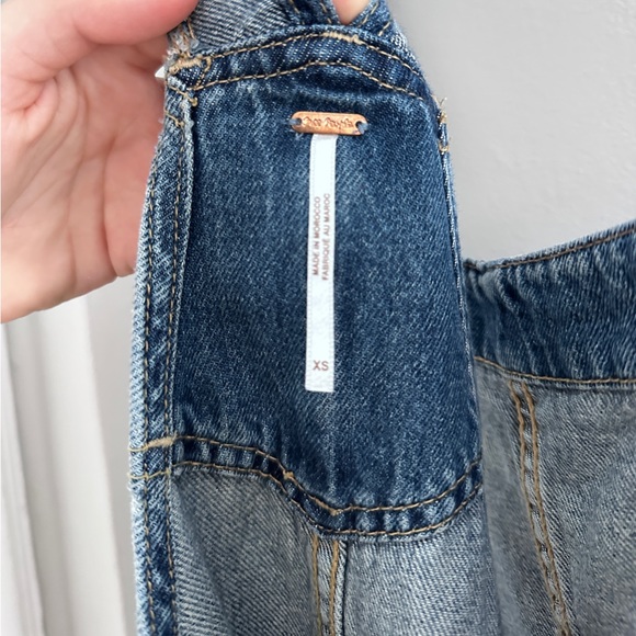 Free People Dungaree Denim Dress - Picture 2 of 4